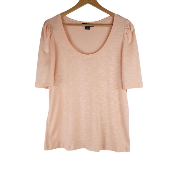 Sanctuary Full Bloom Scoop Neck T Shirt Shoulder Puff Tee Size Medium - Picture 4 of 9